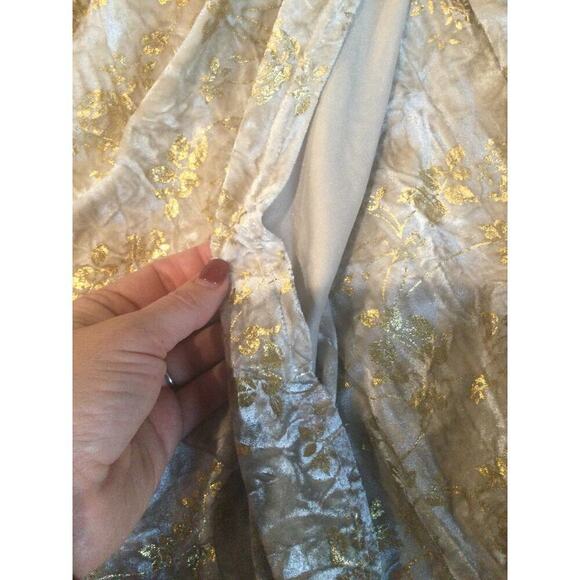 Vintage B.Darlin Womens Velvet Fairy Mini Dress Size 9 10 Cocktail Gold NEW Y2K - Picture 15 of 15